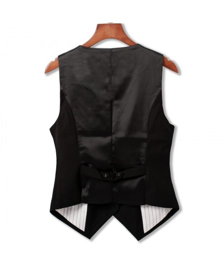 Spring Autumn Suit Vest Women Sleeveless Jacket Short Office Vest Coat Slim Single Breasted Vest Waistcoat Female Black $52.9...