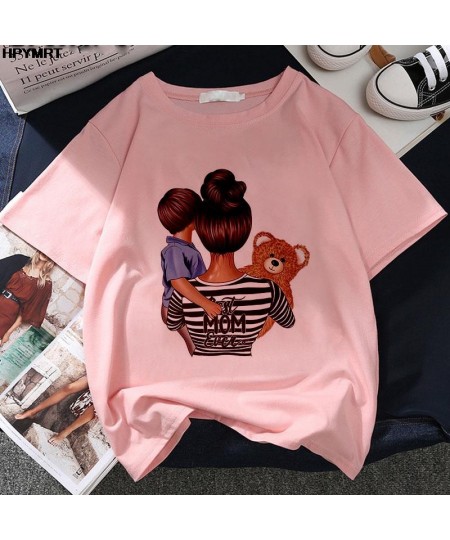 Women Cartoon Wife Mom Boss Mama Mother Summer Printing Lady T-shirts Top T Shirt Ladies Graphic Female Tee Short Sleeve Tshi...