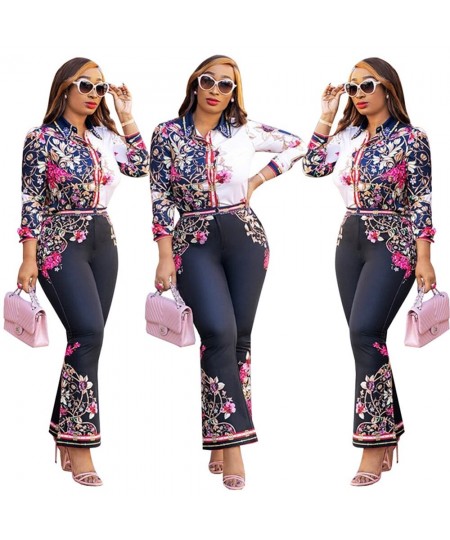 2022 Spring Women's New Fashion Casual Slim Round Neck Single-Breasted Long-Sleeved Trousers Suit Printing J1767 $49.54 - Sui...