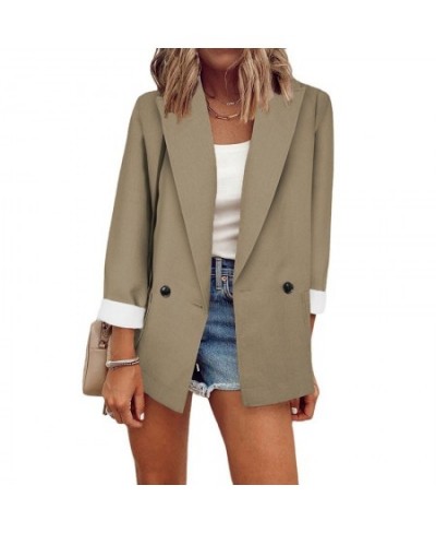 Blazers Jackets for women 2023 Spring and Autumn Female Jacket Outerwears Office Long Sleeve Top Women Oversized Jacket $40.9...