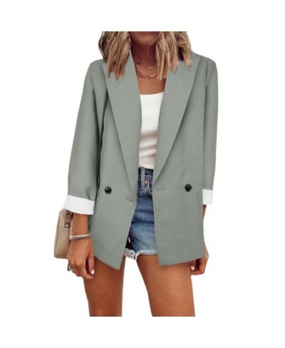 Blazers Jackets for women 2023 Spring and Autumn Female Jacket Outerwears Office Long Sleeve Top Women Oversized Jacket $40.9...