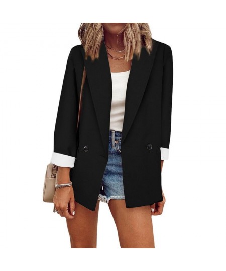 Blazers Jackets for women 2023 Spring and Autumn Female Jacket Outerwears Office Long Sleeve Top Women Oversized Jacket $40.9...