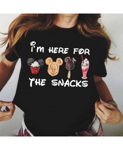 Women T Shirt Summer Creativity Cartoon Snacks Tshirt Harajuku Cute Graphic T Shirt Tops Casual Women O-neck Tops Tees $20.32...