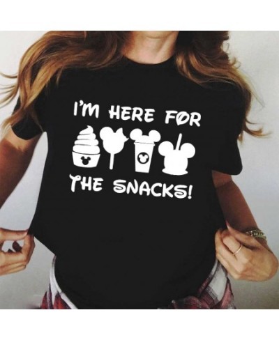 Women T Shirt Summer Creativity Cartoon Snacks Tshirt Harajuku Cute Graphic T Shirt Tops Casual Women O-neck Tops Tees $20.32...