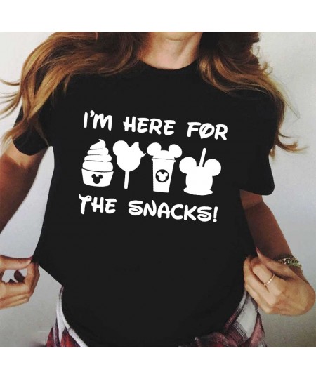 Women T Shirt Summer Creativity Cartoon Snacks Tshirt Harajuku Cute Graphic T Shirt Tops Casual Women O-neck Tops Tees $20.32...