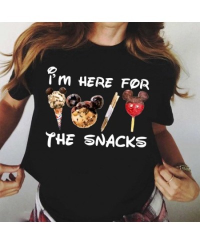 Women T Shirt Summer Creativity Cartoon Snacks Tshirt Harajuku Cute Graphic T Shirt Tops Casual Women O-neck Tops Tees $20.32...