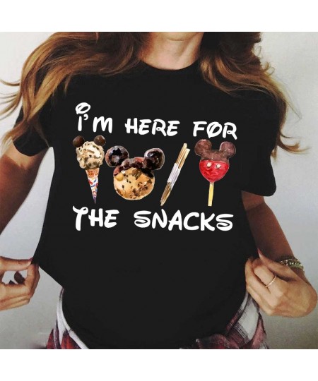 Women T Shirt Summer Creativity Cartoon Snacks Tshirt Harajuku Cute Graphic T Shirt Tops Casual Women O-neck Tops Tees $20.32...