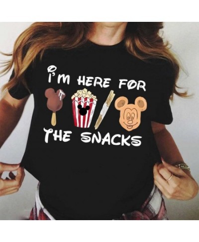 Women T Shirt Summer Creativity Cartoon Snacks Tshirt Harajuku Cute Graphic T Shirt Tops Casual Women O-neck Tops Tees $20.32...