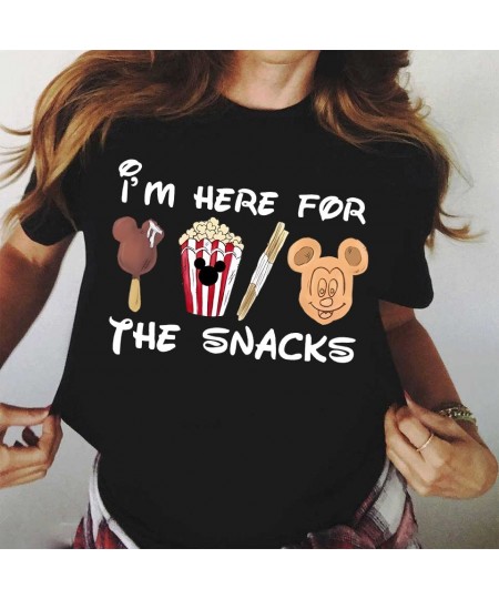 Women T Shirt Summer Creativity Cartoon Snacks Tshirt Harajuku Cute Graphic T Shirt Tops Casual Women O-neck Tops Tees $20.32...