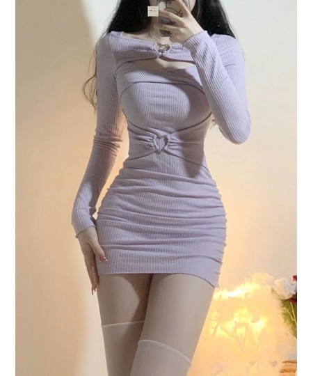 Sexy Bodycon Mini Dress Women Office Ladies Wrap Sheath Hollow Out Short Dresses Party Evening 2023 Fashion Outfits $39.54 - ...