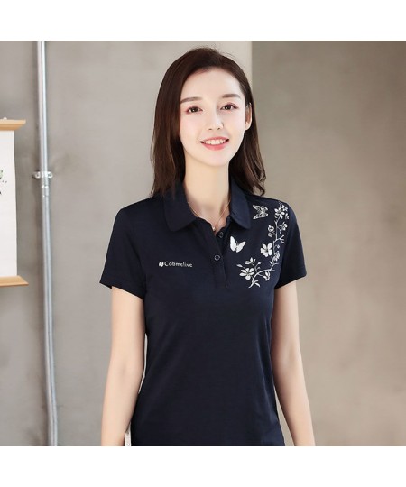 Summer Fashion Polo Shirt Women New Casual Short Sleeve Slim Polos Mujer Shirts Tops Female Cotton Polo Shirt $34.85 - Tops &...