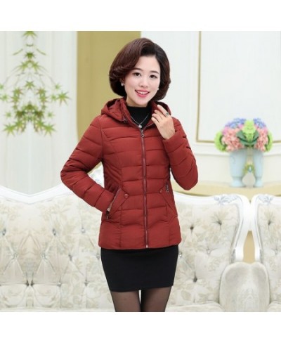 Women Autumn Winter Clothes Thicken Warm Short Parka Female Casual Solid Color Pocket Slim Hooded Coat Jackets Outerwear Q05 ...