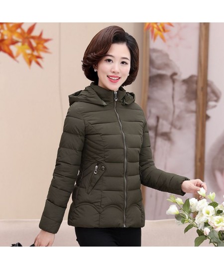 Women Autumn Winter Clothes Thicken Warm Short Parka Female Casual Solid Color Pocket Slim Hooded Coat Jackets Outerwear Q05 ...