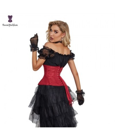 Short Torso Red Underbust Corset Steampunk Corselet Top Hourglass Curve Shaper Slimming Waist Trainer $34.95 - Underwear