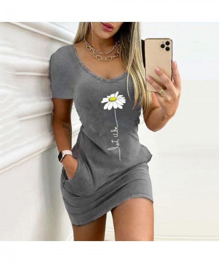 Women White Floral Print Mini Dress Summer Sexy Bodycon Party NightClub Dresses Female O-Neck Pockets Camisole Dress Vestidos...