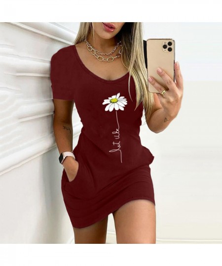 Women White Floral Print Mini Dress Summer Sexy Bodycon Party NightClub Dresses Female O-Neck Pockets Camisole Dress Vestidos...