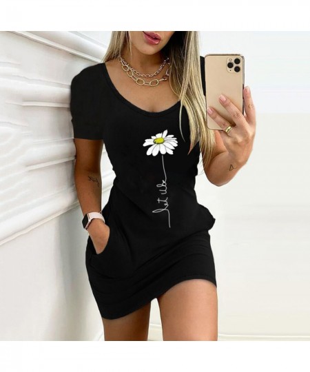 Women White Floral Print Mini Dress Summer Sexy Bodycon Party NightClub Dresses Female O-Neck Pockets Camisole Dress Vestidos...