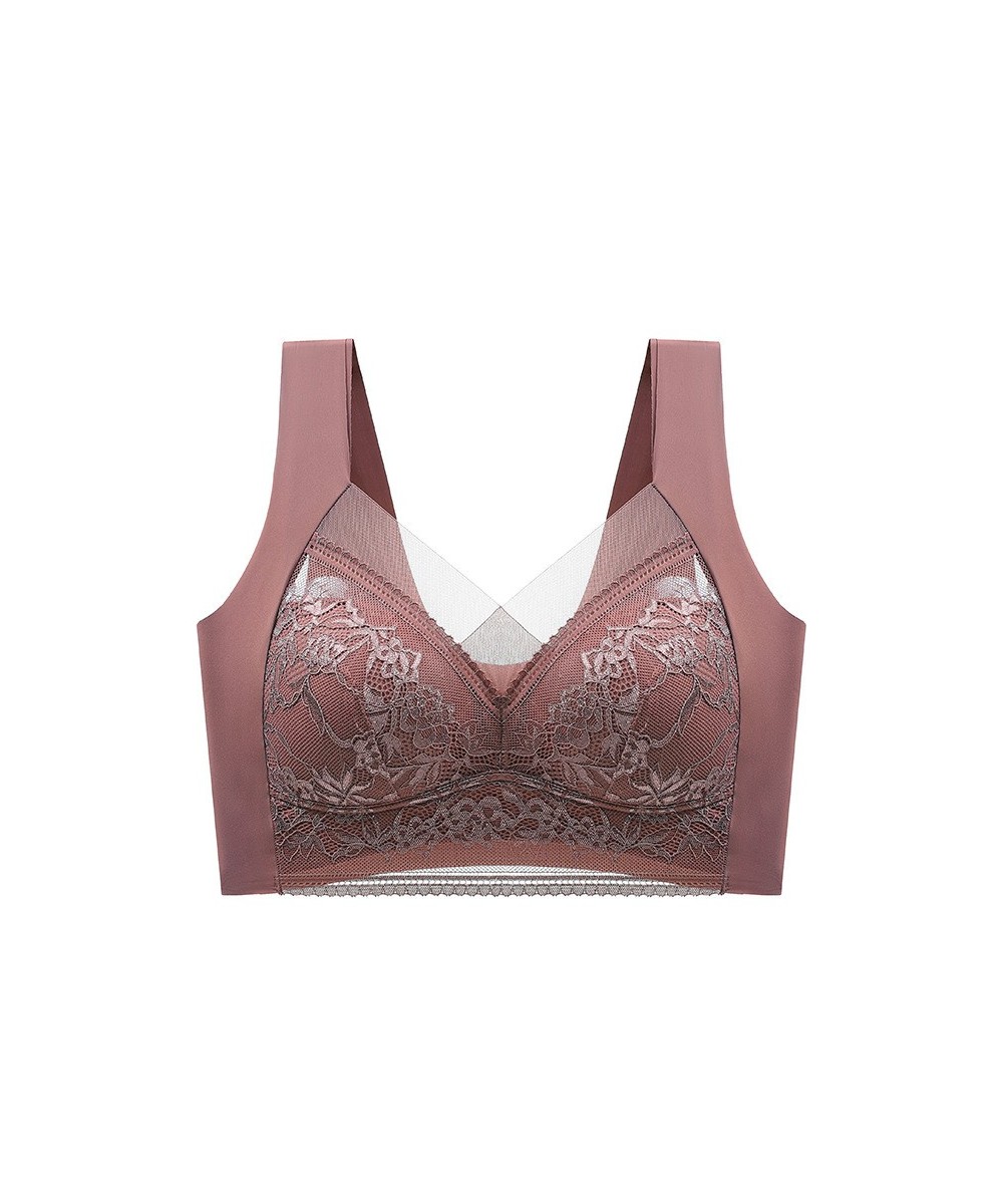 Comfortable Underwear Top Seamless Women's Bras Large Size Tops Support No Steel Ring Underwear Yoga Fitness Sleep Vest $26.3...