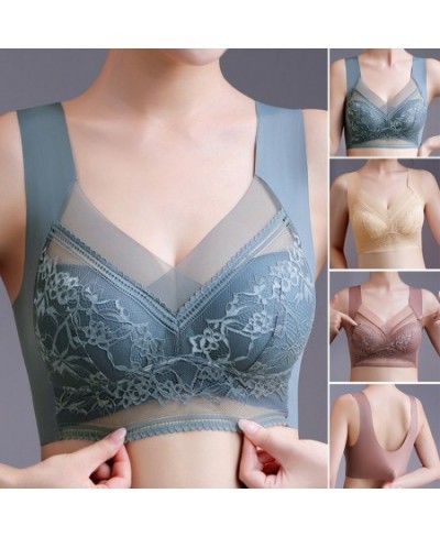 Comfortable Underwear Top Seamless Women's Bras Large Size Tops Support No Steel Ring Underwear Yoga Fitness Sleep Vest $26.3...