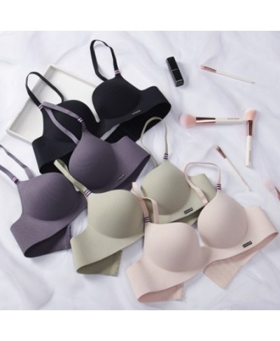 1Pcs Seamless Bra Tops For Young Woman Bralette Active Wire Free Push Up Female Lingerie Solid Soft Underwear For Woman $21.0...