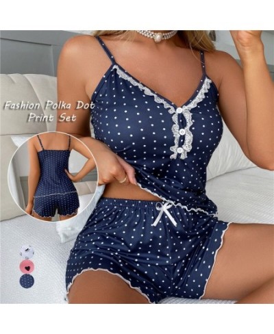 Ladies Sexy 2 Piece Pajama Set Deep V Neck Pyjamas Shorts Set Lace Pijama Suit Sleepwear For Women Sexy Pajama Suit $24.69 - ...