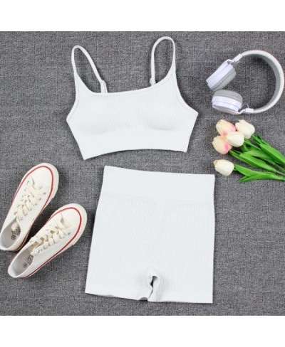 Women Tracksuit Screw Thread Sport Set Womens Outfits Gym Suit for Fitness Woman Casual Comfy Training Apparel Female $38.84 ...