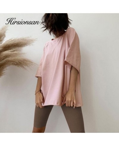 Summer Cotton Loose Sets Women 2023 Oversized Two Pieces T Shirts and High Waist Knitted Shorts Outfits Tracksuit $64.47 - Su...