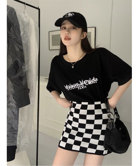 Women's Skirt Mini Y2k High-Waisted Goth Sexy Summer A-line Grunge Plaid Korean Fashion Harajuku Vintage Clothes $22.95 - Skirts