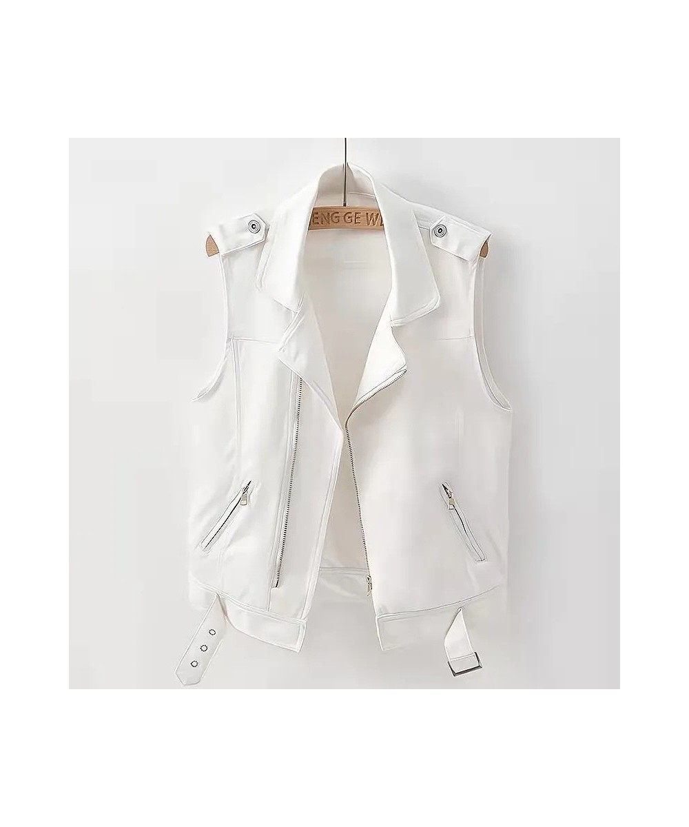 Women's Zipper Denim Sleeveless Vest Jean Jacket Fashion Waistcoat 2023 New Summer Vest Coat Outwear White Coats S-5XL $46.67...