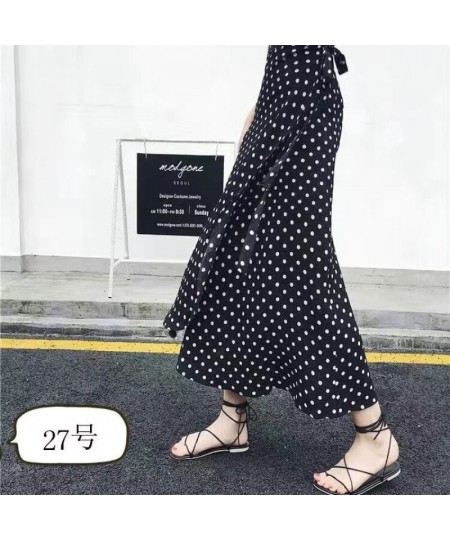 Fashion Cotton Women Floral Print Skirt Side Tie Beach Skirts Summer High Waist Wrap Flower Long Skirt With Slit $21.60 - Skirts