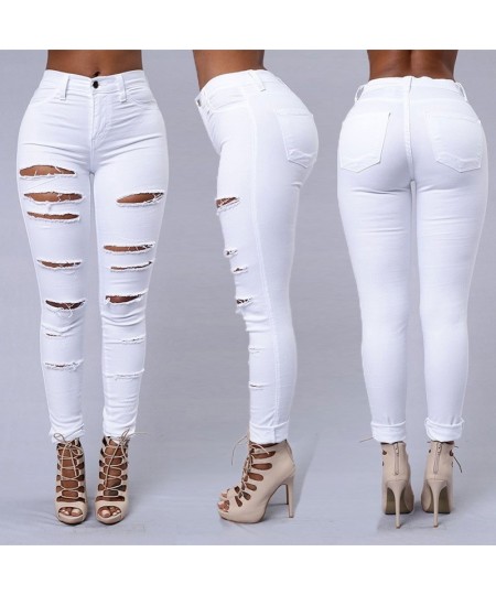 ripped jeans for women sexy skinny denim jeans fashion street casual pencil pants female spring and summer clothing $37.83 - ...