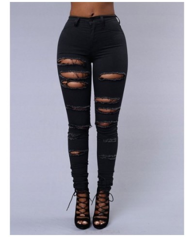 ripped jeans for women sexy skinny denim jeans fashion street casual pencil pants female spring and summer clothing $37.83 - ...