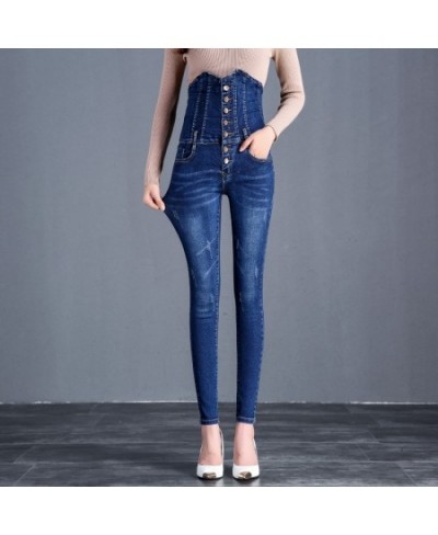 Winter Thick Velvet Women's casual black blue Skinny Jeans fashion Fleece warm high waist Stretch mom pencil Denim Pants $47....