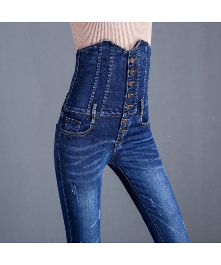 Winter Thick Velvet Women's casual black blue Skinny Jeans fashion Fleece warm high waist Stretch mom pencil Denim Pants $47....