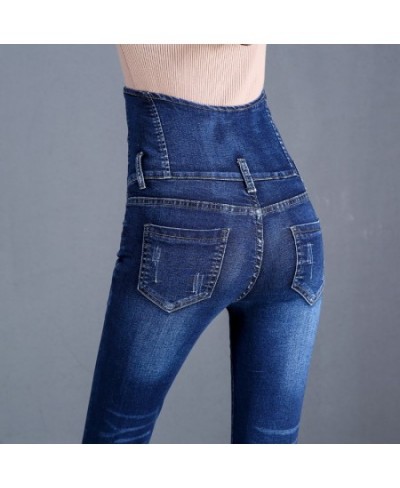 Winter Thick Velvet Women's casual black blue Skinny Jeans fashion Fleece warm high waist Stretch mom pencil Denim Pants $47....