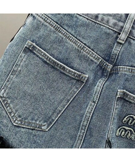 2023 New Fashion Spring Summer Feather Retro Denim Skirt High Waist Slim Personality Jeans Korean Fashion Clothing J260 $40.0...