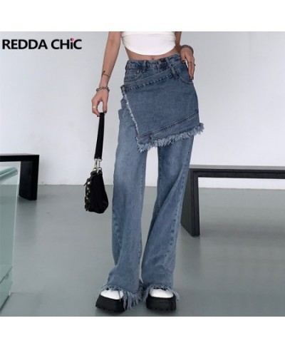 Acubi Fashion Baggy Y2k Jeans Korean Wide Pants for Women Streetwear 2022 Trend Straight High Waist Trousers Harajuku $53.25 ...