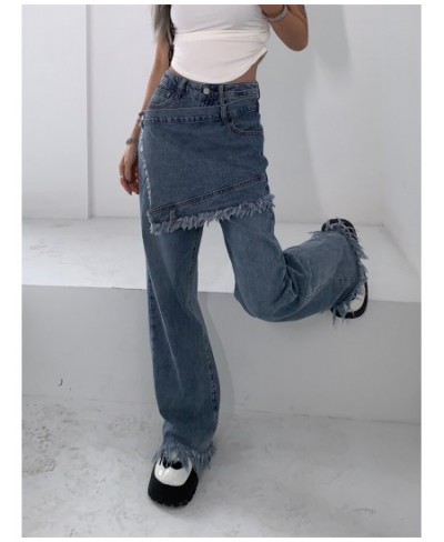 Acubi Fashion Baggy Y2k Jeans Korean Wide Pants for Women Streetwear 2022 Trend Straight High Waist Trousers Harajuku $53.25 ...