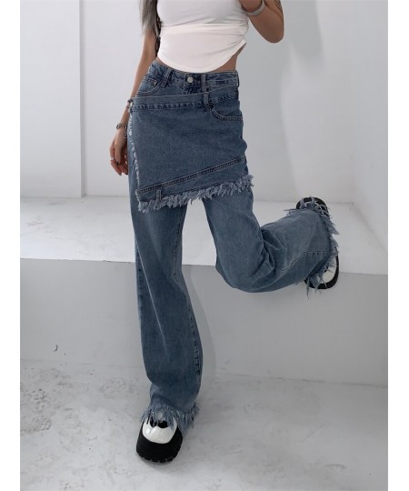 Acubi Fashion Baggy Y2k Jeans Korean Wide Pants for Women Streetwear 2022 Trend Straight High Waist Trousers Harajuku $53.25 ...