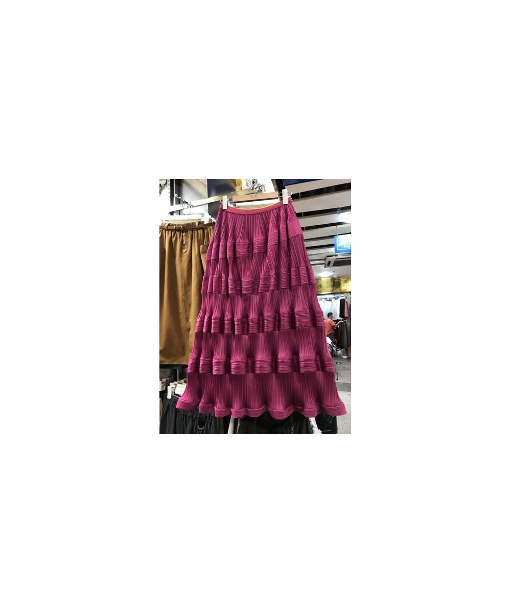 Pleated Cake Skirts Women Party Puff Skirts Fashion Pleated Skirt $52.41 - Skirts