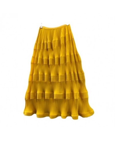 Pleated Cake Skirts Women Party Puff Skirts Fashion Pleated Skirt $52.41 - Skirts