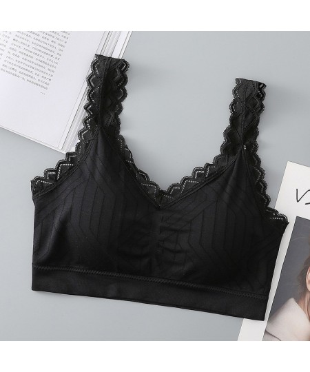 New Women's Wireless Seamless Bralette Top - Solid Color Comfortable & Sexy Underwear Vest for Female Women Bra $17.46 - Unde...