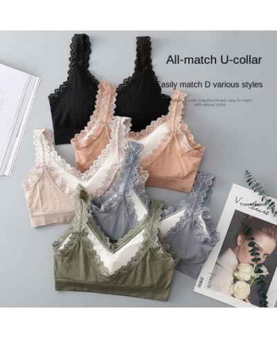 New Women's Wireless Seamless Bralette Top - Solid Color Comfortable & Sexy Underwear Vest for Female Women Bra $17.46 - Unde...