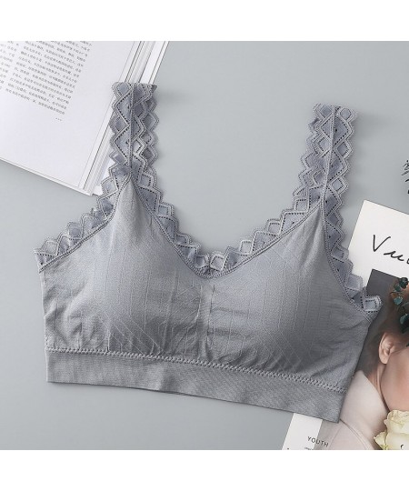 New Women's Wireless Seamless Bralette Top - Solid Color Comfortable & Sexy Underwear Vest for Female Women Bra $17.46 - Unde...