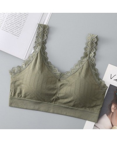 New Women's Wireless Seamless Bralette Top - Solid Color Comfortable & Sexy Underwear Vest for Female Women Bra $17.46 - Unde...