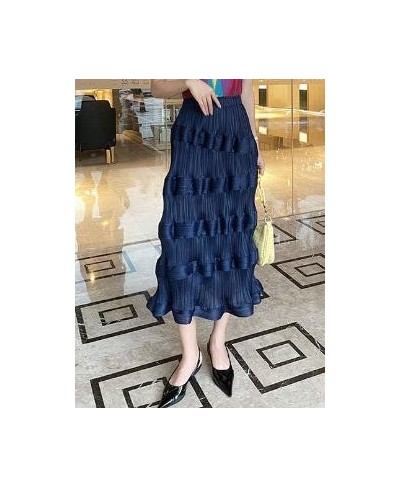 Pleated Cake Skirts Women Party Puff Skirts Fashion Pleated Skirt $52.41 - Skirts