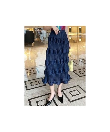 Pleated Cake Skirts Women Party Puff Skirts Fashion Pleated Skirt $52.41 - Skirts