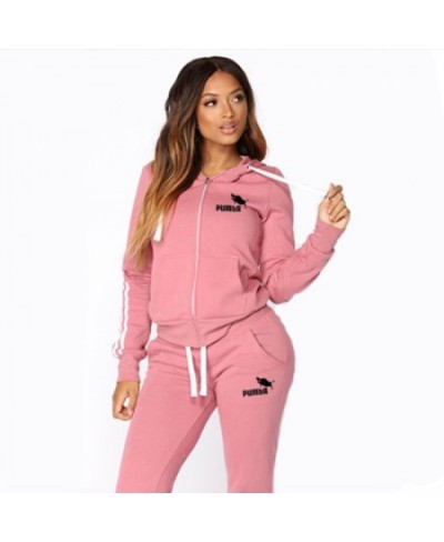 2023 Spring Tracksuit Womens 2 Piece Sets Print Hoodies+Pants Sportwear Women's Sports Suit Hooded Zippers Sweatshirt Set $40...