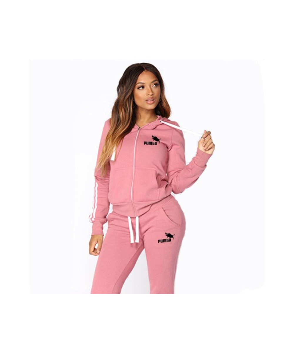 2023 Spring Tracksuit Womens 2 Piece Sets Print Hoodies+Pants Sportwear Women's Sports Suit Hooded Zippers Sweatshirt Set $40...