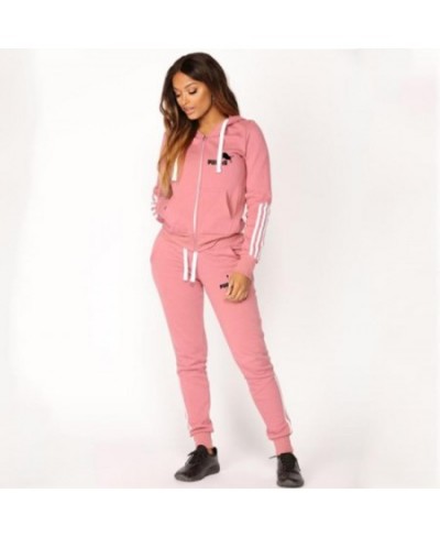 2023 Spring Tracksuit Womens 2 Piece Sets Print Hoodies+Pants Sportwear Women's Sports Suit Hooded Zippers Sweatshirt Set $40...